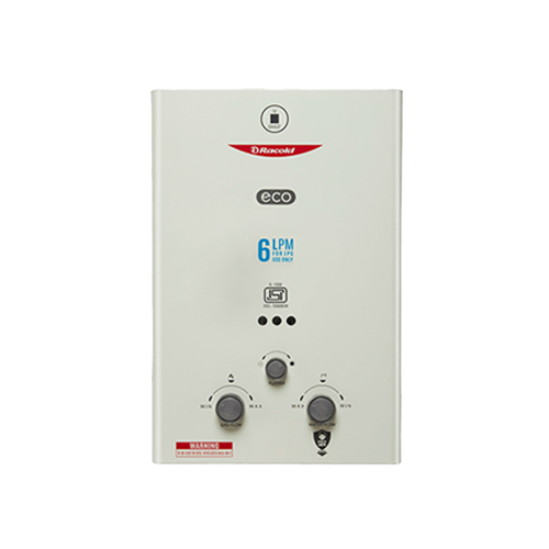 6 Liter Eco Instantaneous LPG and PNG Gas Water Heater