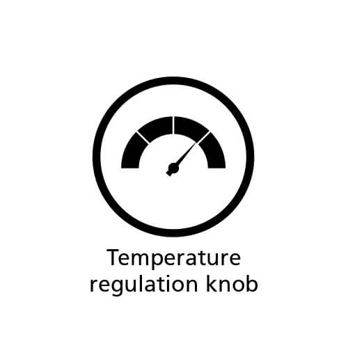 Temperature regulation knob